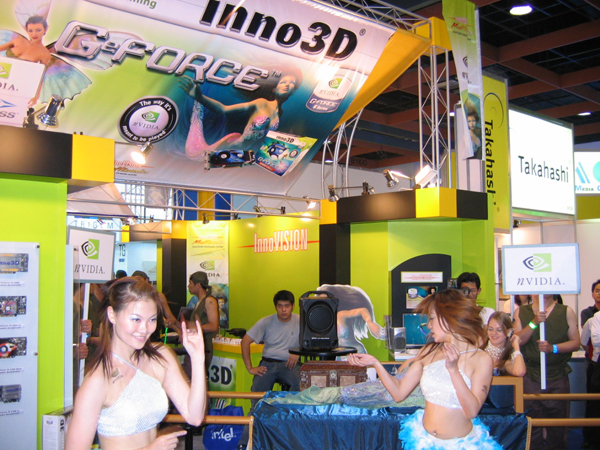 Computex2004速递：InnoVISION展台的nVIDIA美人鱼秀