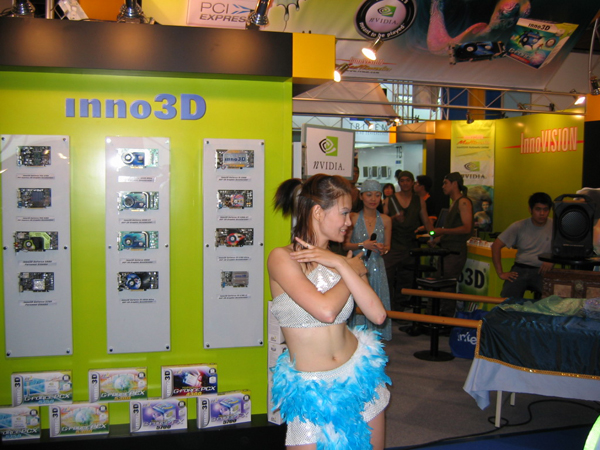 Computex2004速递：InnoVISION展台的nVIDIA美人鱼秀