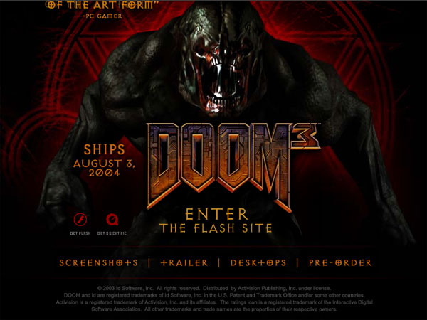 Doom3官方网站更新，Doom3 MP释疑