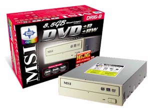 微星发布16X16双格式DVD刻录机