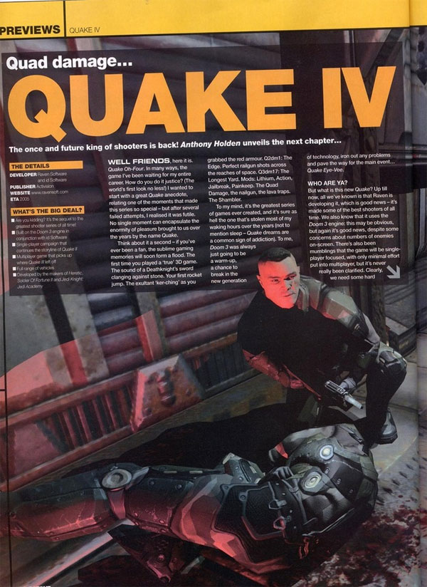 Quake4大量游戏画面抢先看