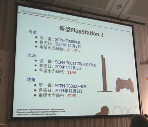 薄型PS2主机实物抢先曝光