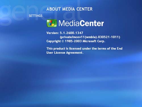 windows xp media center最新截图