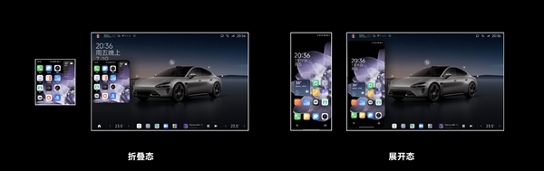 小米MIX Fold 4/Flip完美适配小米SU7车机:比例和手机屏幕完全一致