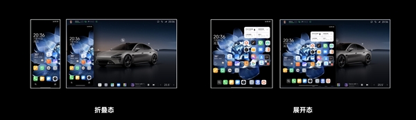 小米MIX Fold 4/Flip完美适配小米SU7车机:比例和手机屏幕完全一致
