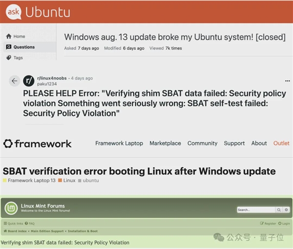 微软闯祸Linux躺枪:更新之后 Linux打不开了