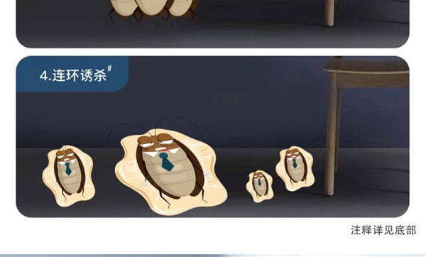 一只中毒 连环诱杀：超威灭蟑胶饵7.9元狂促（灭小强神器）