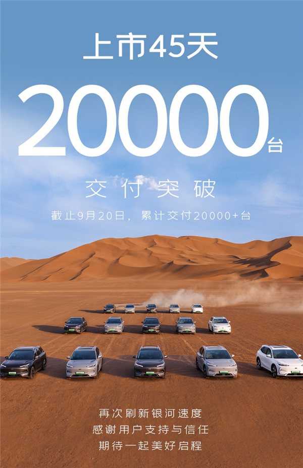 销量坐火箭 第20000辆吉利银河E5交车:李书福亲自交付