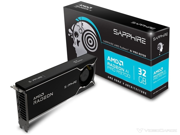 10999元！AMD最强专业显卡Radeon AI PRO R9700上市：第一次16针供电