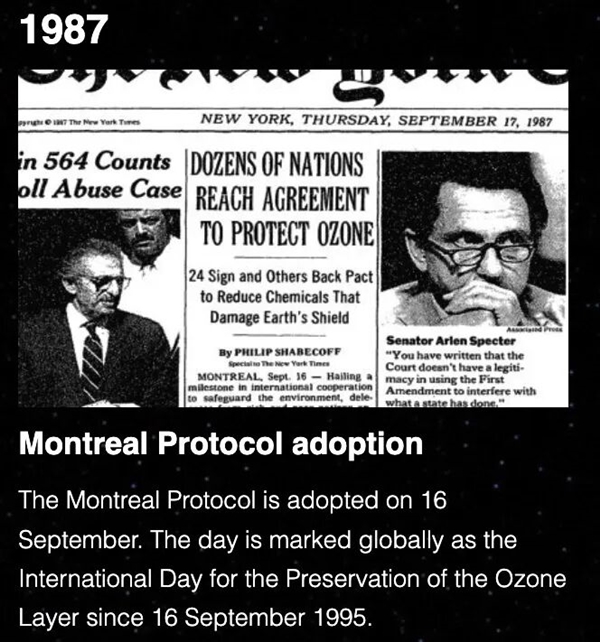 小时候课本上的臭氧层空洞 现在怎么没人提了