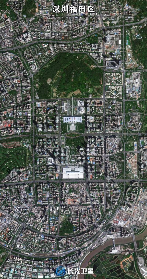 卫星俯瞰中国四大金融中心