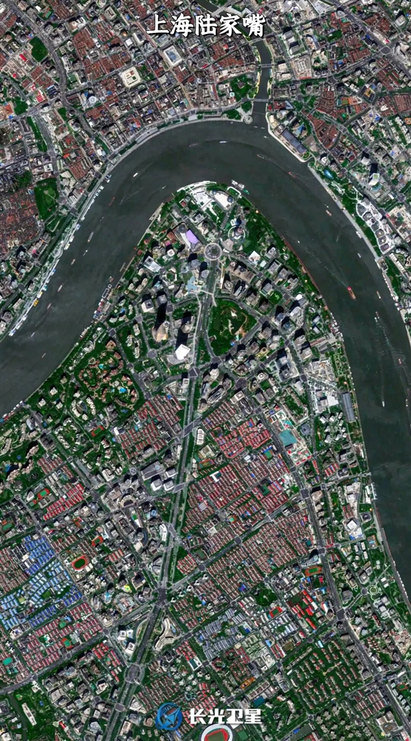 卫星俯瞰中国四大金融中心