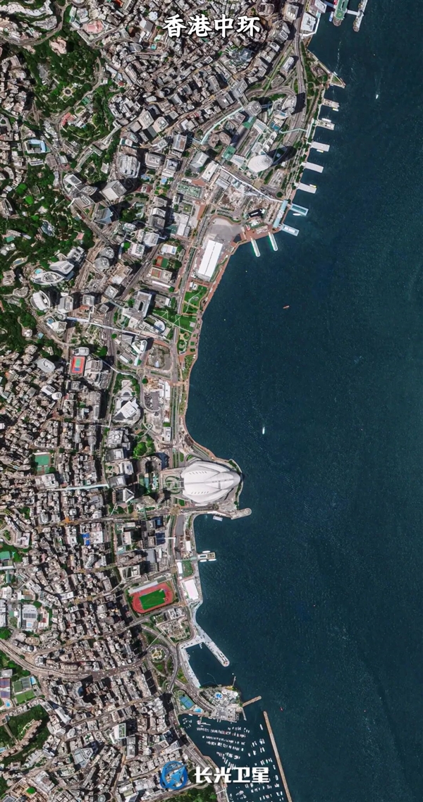 卫星俯瞰中国四大金融中心