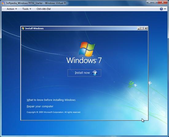 Windows 7 Starter完整安装及桌面截图