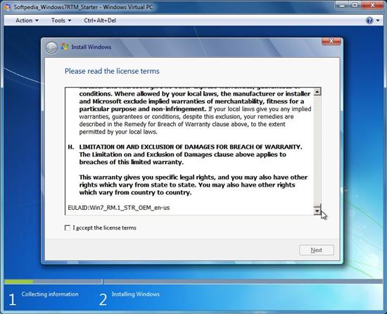 Windows 7 Starter完整安装及桌面截图