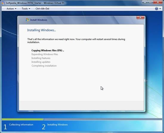 Windows 7 Starter完整安装及桌面截图