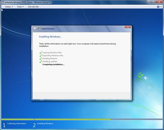 Windows 7 Starter完整安装及桌面截图