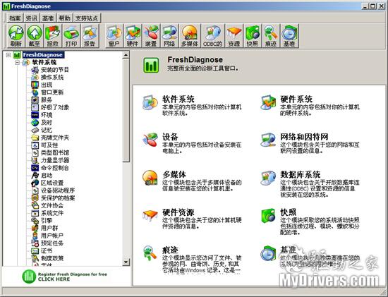 下载：系统性能分析Fresh Diagnose 8.18