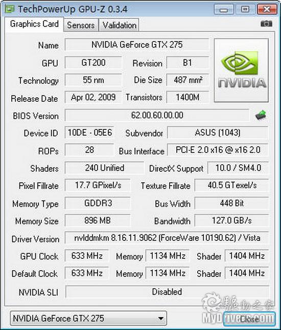 尽显4U品质 华硕GTX275显卡评测