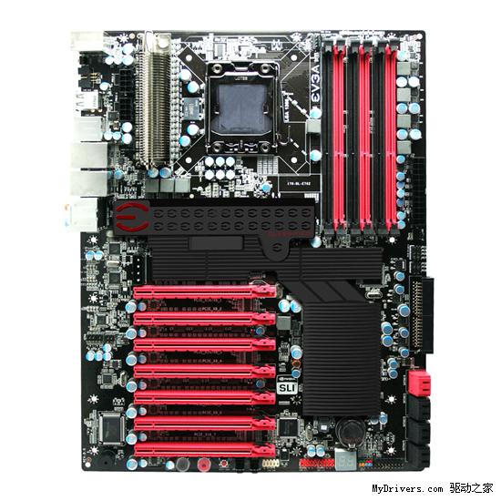 EVGA发布大型X58主板 七条PCI-E x16插槽