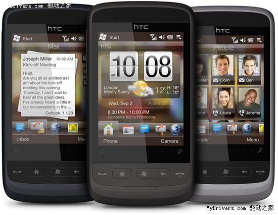 HTC发布首款WM 6.5智能新机Touch2