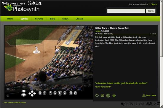 微软看图工具Photosynth 2.0109.0901.114发布