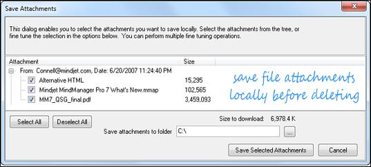 通过IMAP客户端删除附件 释放你的Gmail空间