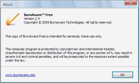 下载：免费刻录BurnAware 2.4正式版