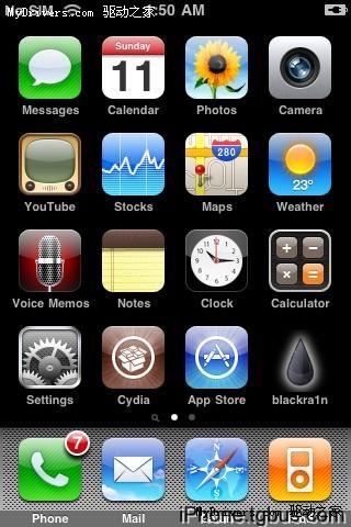 iPhone/iPod touch越狱软件黑雨blackra1n RC1使用教程