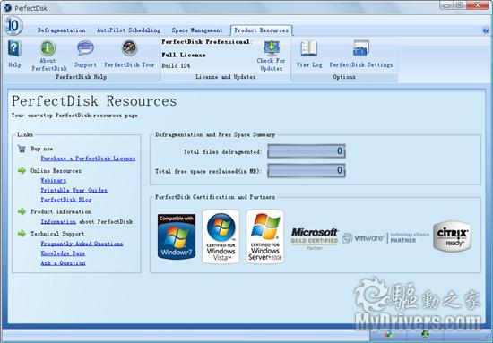 下载：磁盘整理工具PerfectDisk2009 10.0