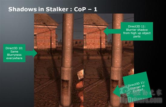 《S.T.A.L.K.E.R.: COP》DX11/10阴影、曲面对比