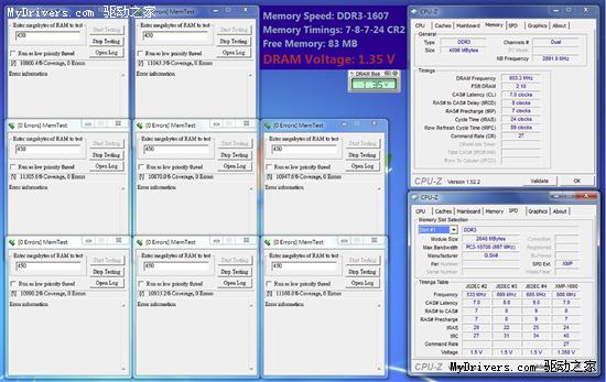 G.Skill发布1.35V低压高频DDR3内存