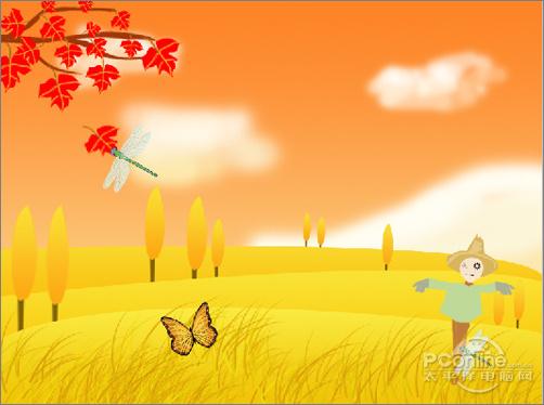 Photoshop打造秋分主题插画