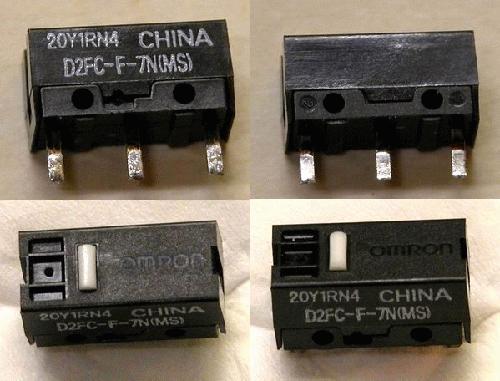 8种鼠标微动开关个人感受和建议