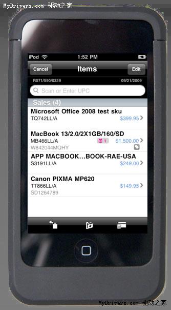 官方iPod touch改造 揭密苹果掌上收银机
