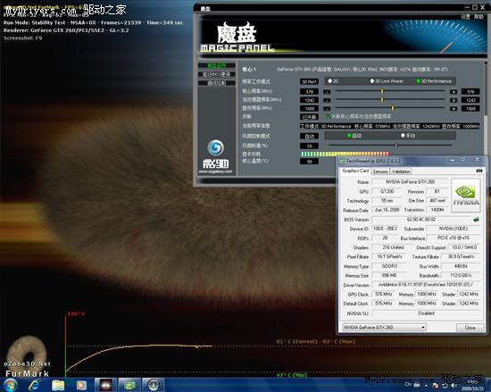 高端低功耗典型 实测影驰GTX 260+无双