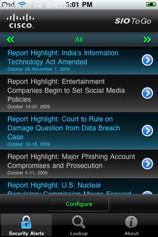 思科推iPhone安全程序 提供预警信息服务