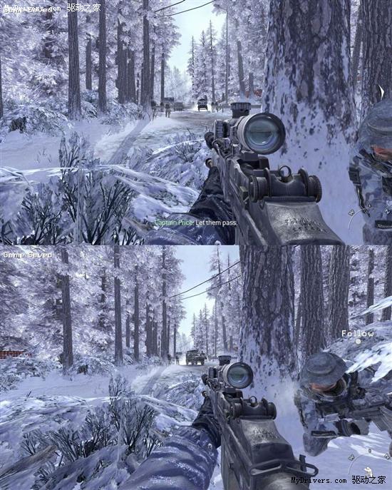 5760×1200超宽屏下的《现代战争2》