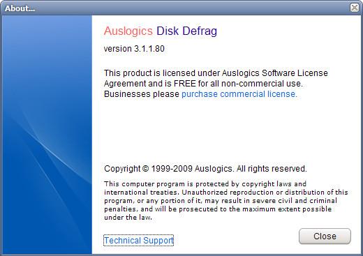 免费磁盘整理：Auslogics Disk Defrag 3.1绿色版