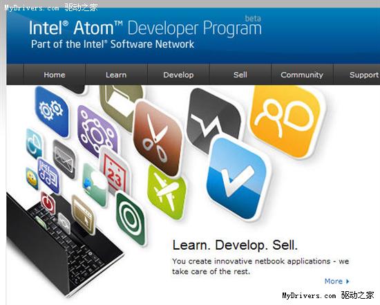 Intel发布Atom上网本SDK开发包 软件商店明年开张