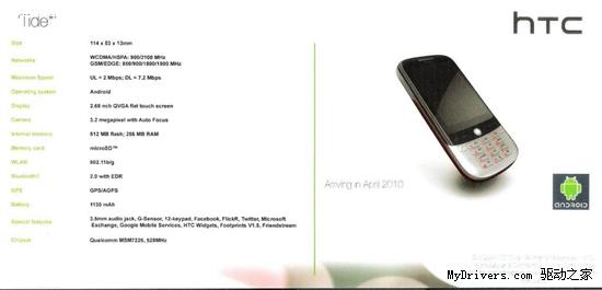 HTC 2010上半年规划：四大类别、八款型号
