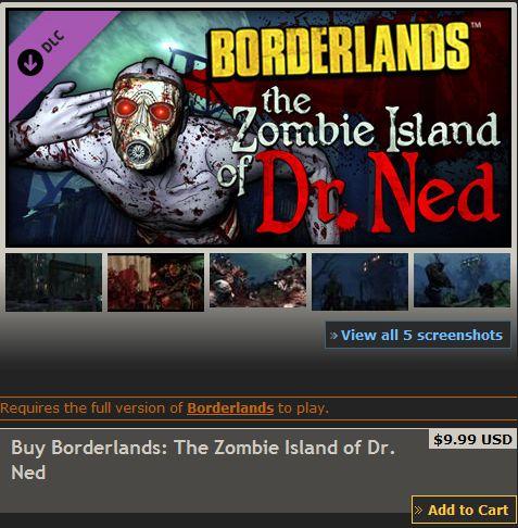 《Borderlands》首部DLC登陆PC平台