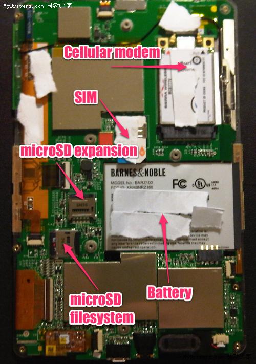 B&N双屏Android电子书nook拆解