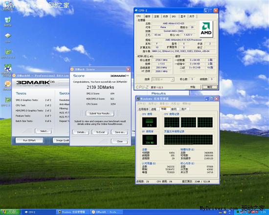 X3 425轻松破四核！AM3性价比王开核简测！