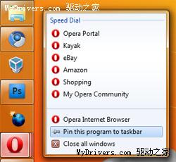 Opera 10.50 Pre-Alpha泄漏：支持Win7