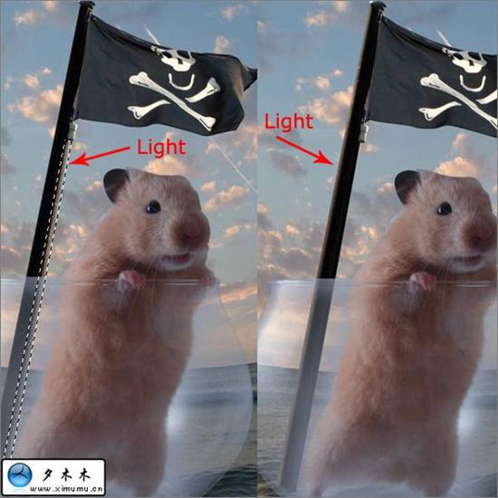 Photoshop合成仓鼠海盗漂洋过海的场景