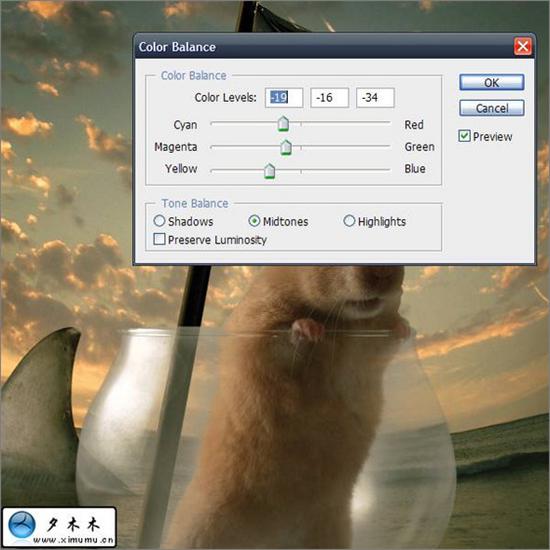 Photoshop合成仓鼠海盗漂洋过海的场景