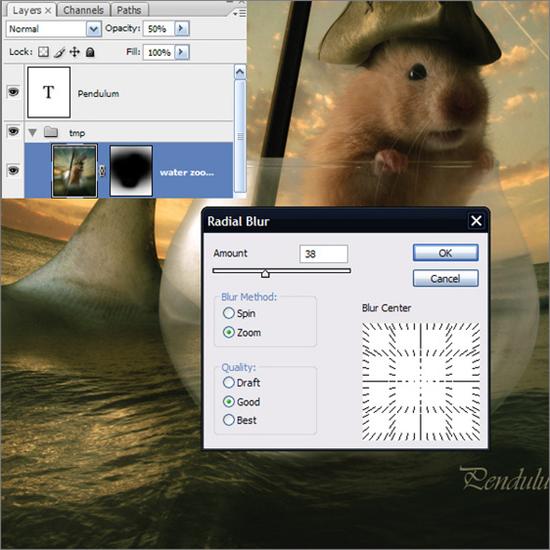 Photoshop合成仓鼠海盗漂洋过海的场景