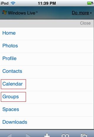 移动版Windows Live Wave 4新增日历和群