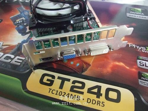 AC风扇GDDR5显存 盈通GT240豪华版699